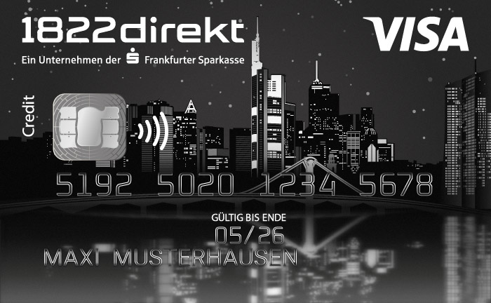 1822 Direkt Visa Gold Kreditkarte Einfach beantragen profitieren